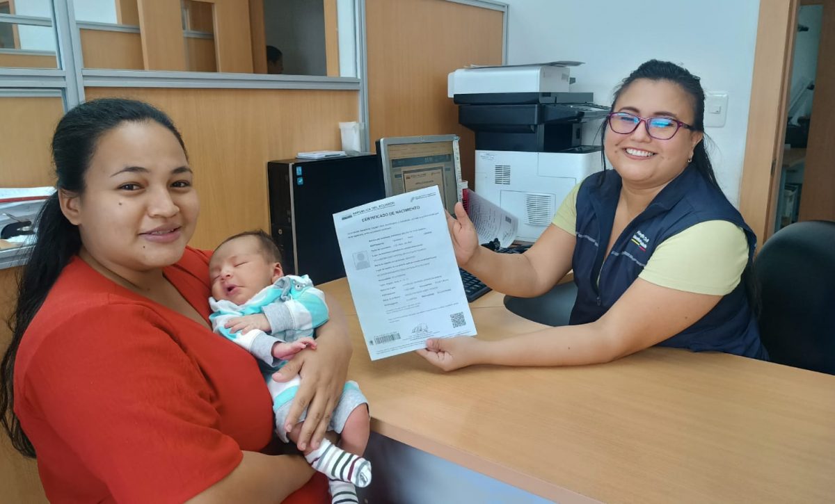 Agencias del Registro Civil en hospitales registran 17 mil bebés en cuatro meses