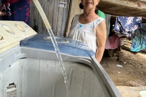 El abastecimiento de agua potable tuvo dificultades en el invierno. Entre las metas del alcalde, es ampliar la cobertura del servicio.