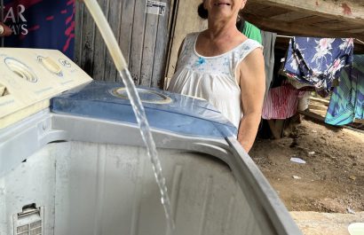 El abastecimiento de agua potable tuvo dificultades en el invierno. Entre las metas del alcalde, es ampliar la cobertura del servicio.