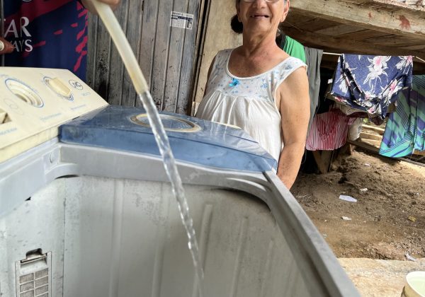 El abastecimiento de agua potable tuvo dificultades en el invierno. Entre las metas del alcalde, es ampliar la cobertura del servicio.
