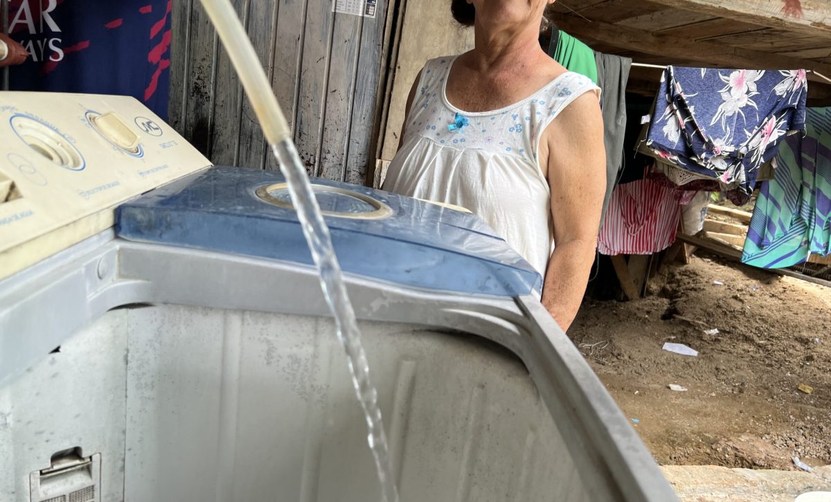 El abastecimiento de agua potable tuvo dificultades en el invierno. Entre las metas del alcalde, es ampliar la cobertura del servicio.