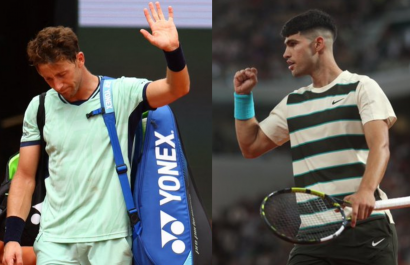 Alcaraz avanza en Roland Garros 2025, Ruud y Tsitsipás eliminados en Segunda Ronda