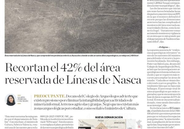 ¡Alerta en Nazca! Minería ilegal amenaza las Líneas, área protegida reducida