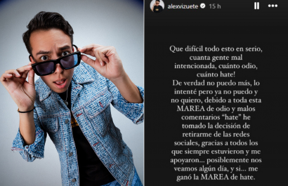 Álex Vizuete se retira de las redes sociales por la marea de odio que recibe