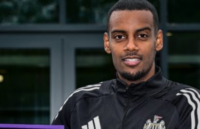 Alexander Isak jugador de fútbol del Newcastle United de la Premier League. FOTO: Newcastle