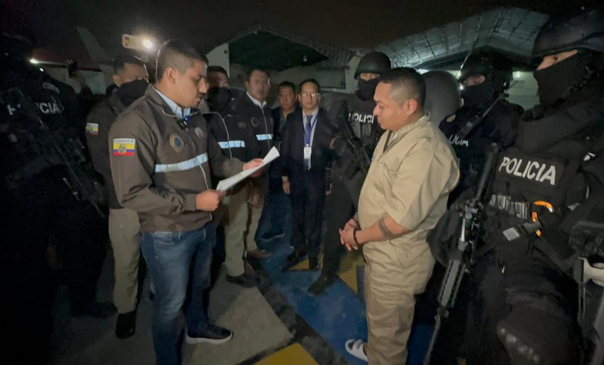 Alias “Fede” es trasladado a La Roca tras su recaptura en Colombia