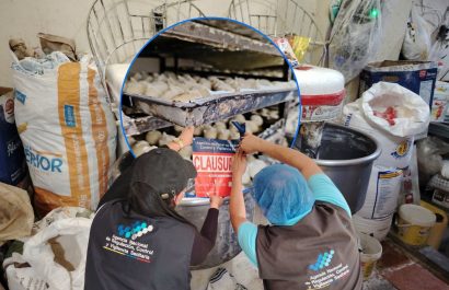 Arcsa clausuró una panadería en Portoviejo por supuesta insalubridad en utensilios, instalaciones y procesos