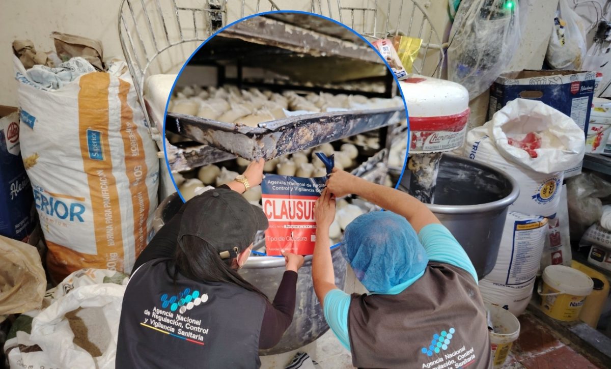 Arcsa clausuró una panadería en Portoviejo por supuesta insalubridad en utensilios, instalaciones y procesos