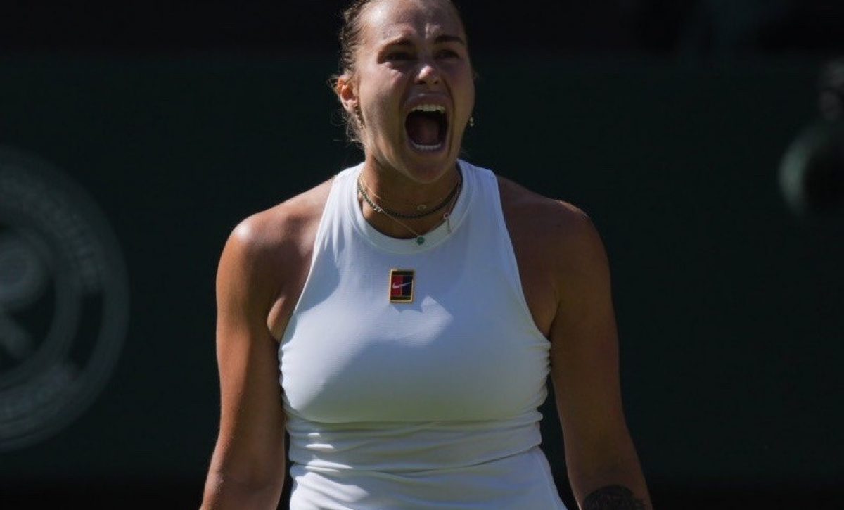 Aryna Sabalenka sufrió para avanzar en semifinales de Wimbledon y medirse en semifinales a la estadounidense Amanda Anisimova