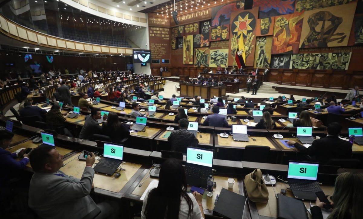 Asamblea Nacional aprueba la Ley Orgánica de Solidaridad Nacional para combatir el crimen organizado en Ecuador