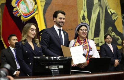 Asamblea Nacional designa a Carmen Tiupul como segunda vicepresidenta con 78 votos
