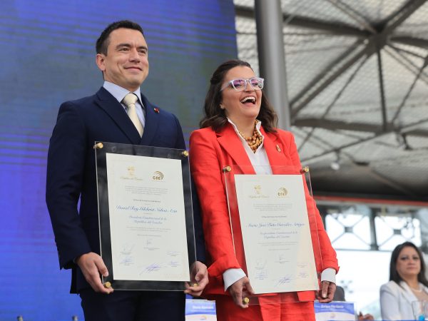 Así será la posesión de Daniel Noboa y María José Pinto en Ecuador.