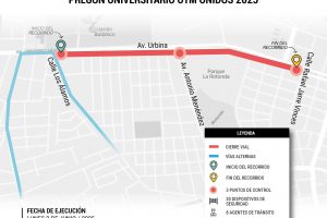 ¡Atención¡ Avenida Urbina estará cerrada desde las 14h00 por pregón de la UTM