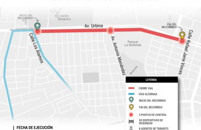 ¡Atención¡ Avenida Urbina estará cerrada desde las 14h00 por pregón de la UTM