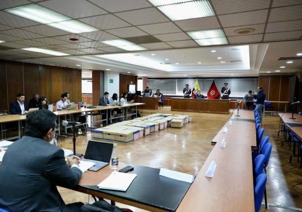 Audiencia preparatoria de juicio en el caso Reconstrucción de Manabí.