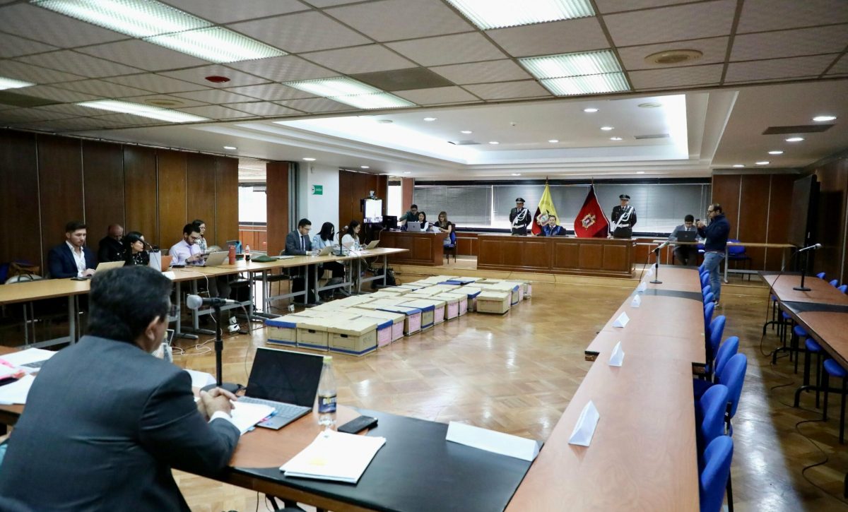 Audiencia preparatoria de juicio en el caso Reconstrucción de Manabí.