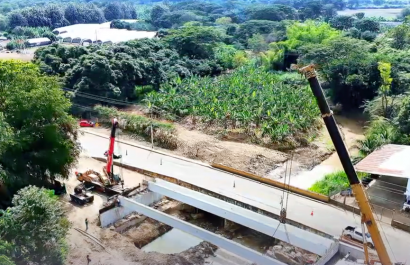 Avanza construcción de puente Lodana en Manabí: Un hito para la conectividad regional