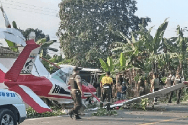 Avioneta se estrelló en zona rural del cantón Milagro