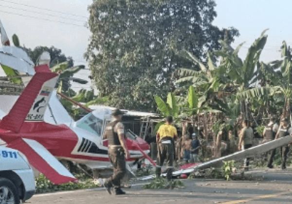 Avioneta se estrelló en zona rural del cantón Milagro
