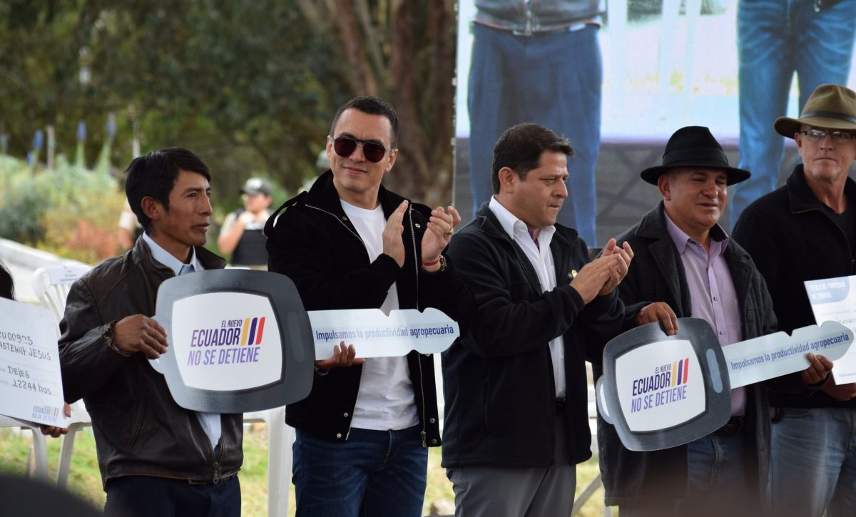 Azogues recibe apoyo gubernamental para el desarrollo agrícola y pecuario