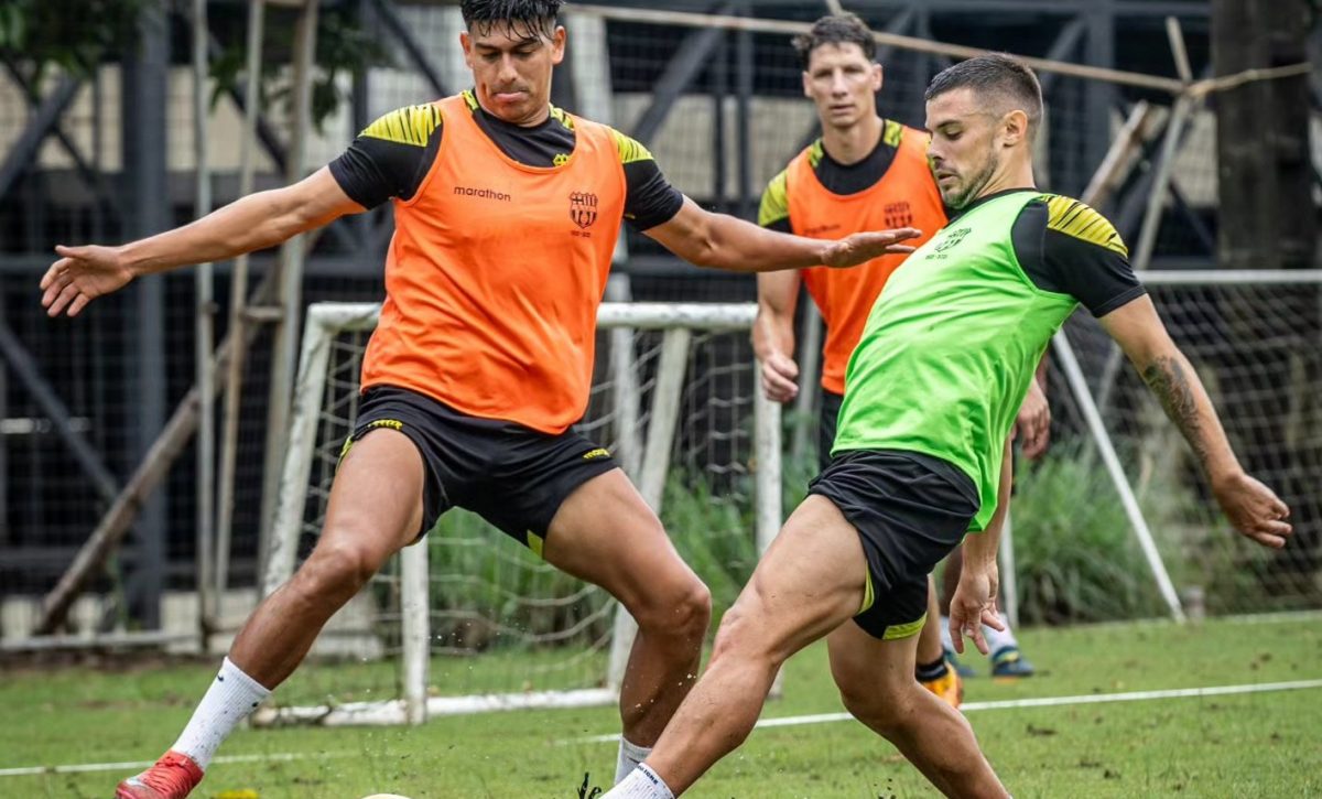 Jugadores de Barcelona en un entrenamiento.