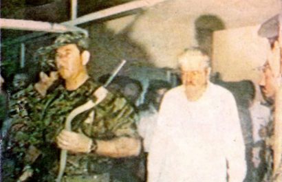 El 16 de enero de 1987, unidades pertenecientes a las fuerzas de seguridad de la Base Aérea Taura secuestraron al presidente León Febres Cordero. (Foto Ecuavisa).