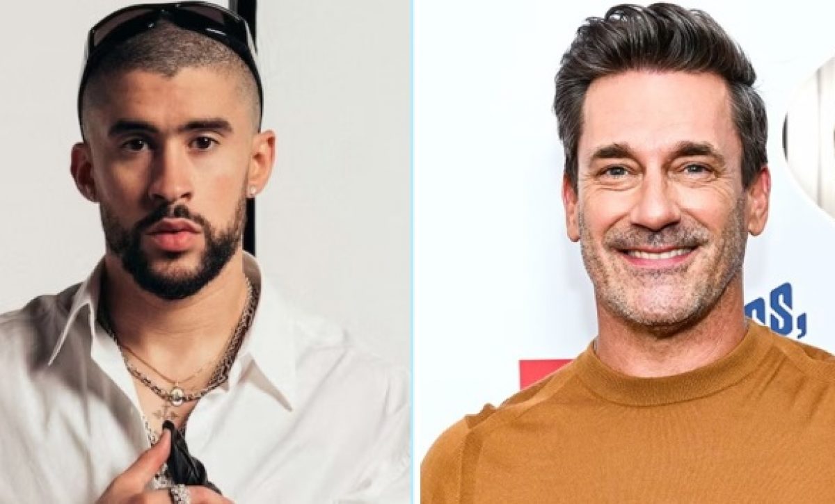 Bad Bunny conquista a Jon Hamm: “Es imposible escucharlo sin sonreír”, dice el actor.