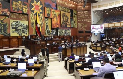 Bancada de Revolución Ciudadana apela la presidencia de Niels Olsen en la Asamblea tras un polémico pedido. (Asamblea Nacional).