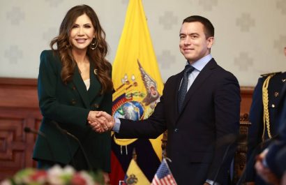Bases de seguridad en Ecuador: lo que traerá la llegada de Kristi Noem desde EE.UU.