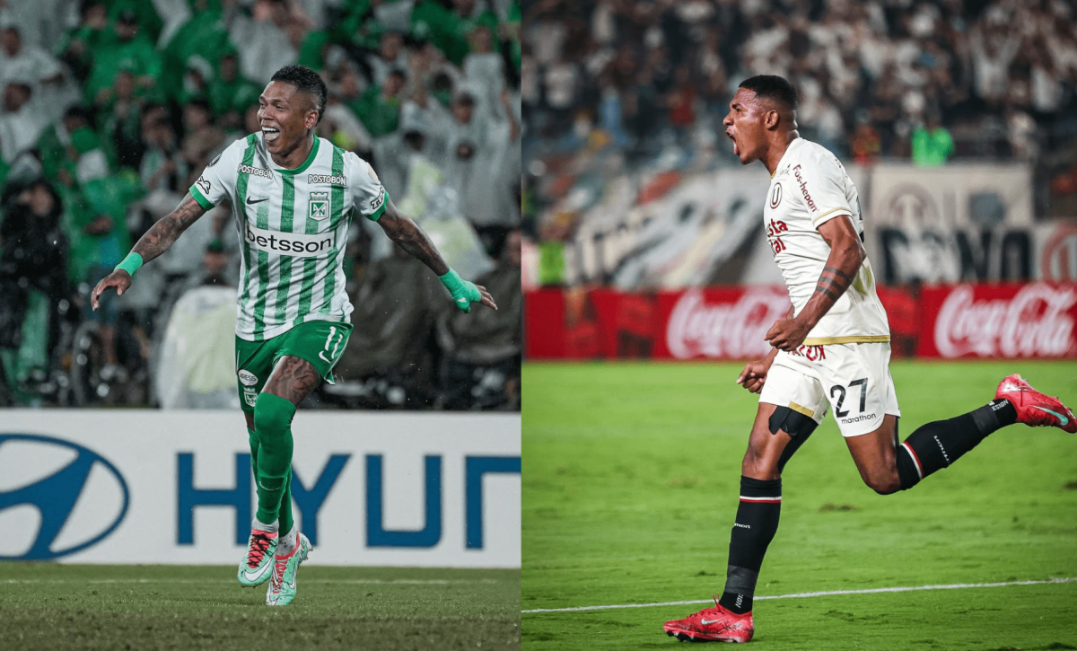 Billy Arce y José Carabalí marcan y dan puntos clave a Atlético Nacional y Universitario