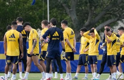 Boca Juniors entrenado en Miami Estados Unidos