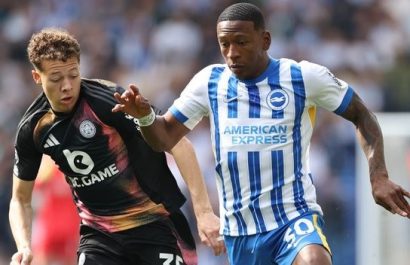 Brighton con el ecuatoriano Pervis Estupiñán de titular igualó con Leicester City en la jornada 32 de la Premier League