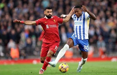 Brighton supera 3-2 a Liverpool con gran actuación de Pervis Estupiñán