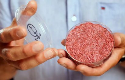 La primera hamburguesa del mundo cultivada con carne de laboratorio debutó en Londres en 2013.