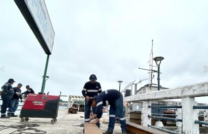 Este proyecto en el muelle de Puná , iniciado en junio de 2025, beneficia directamente a más de 15.000 habitantes