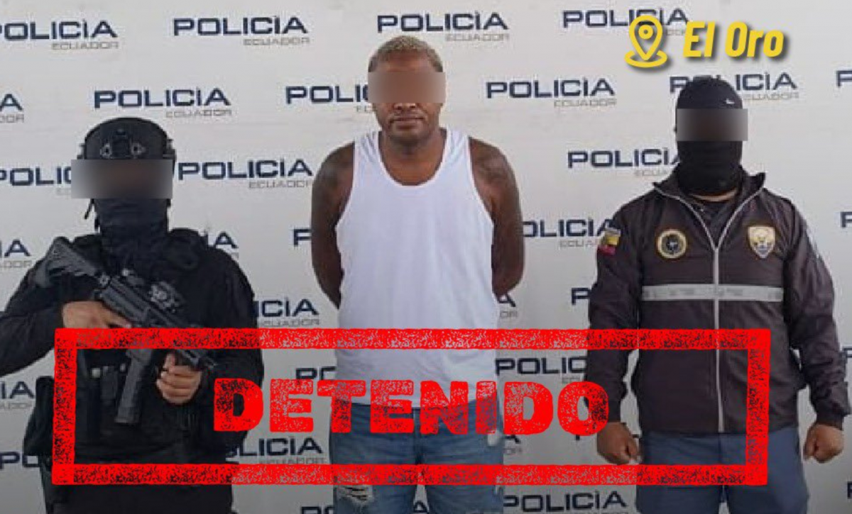 Capturan en Machala a alias Jhon Jairo, responsable de atentados con explosivos y segundo al mando de Los Choneros