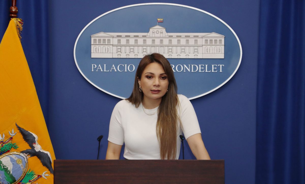 Carolina Jaramillo, vocera del Gobierno de Daniel Noboa.