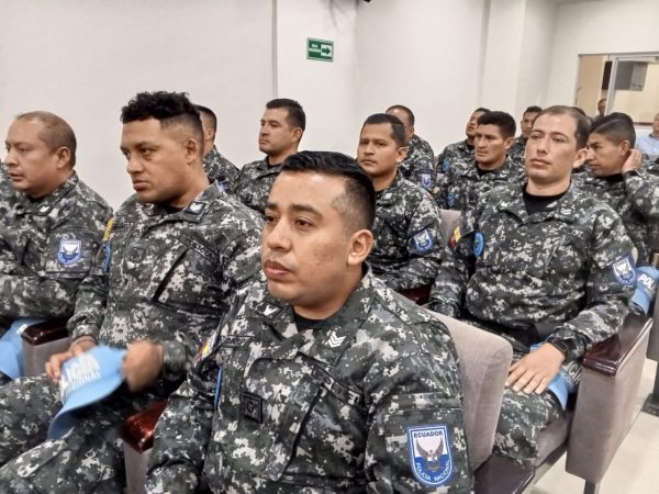 Los Cascos Azules de la Policía Nacional de Ecuador terminaron su trabajo en Manta.