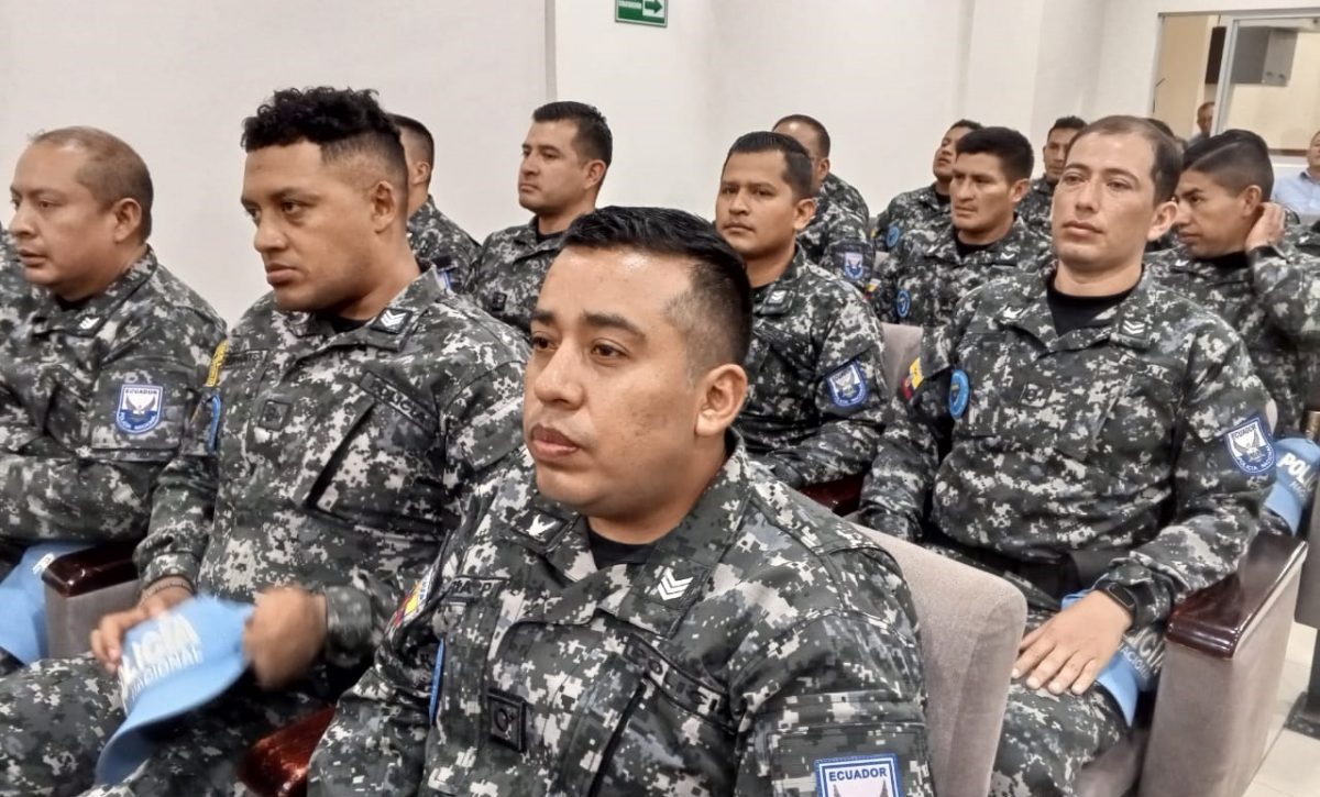 Los Cascos Azules de la Policía Nacional de Ecuador terminaron su trabajo en Manta.