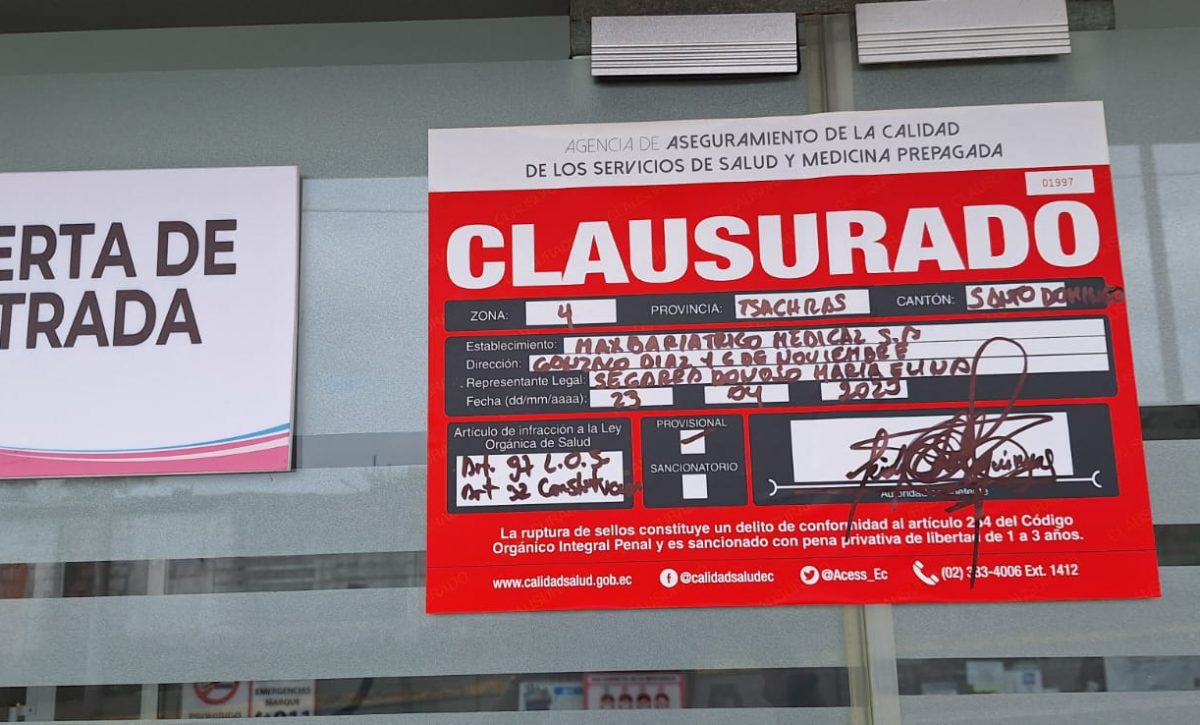 Caso Yarli. Clínica responde tras fallecimiento de policía en cirugía estética, en Santo Domingo de los Tsáchilas