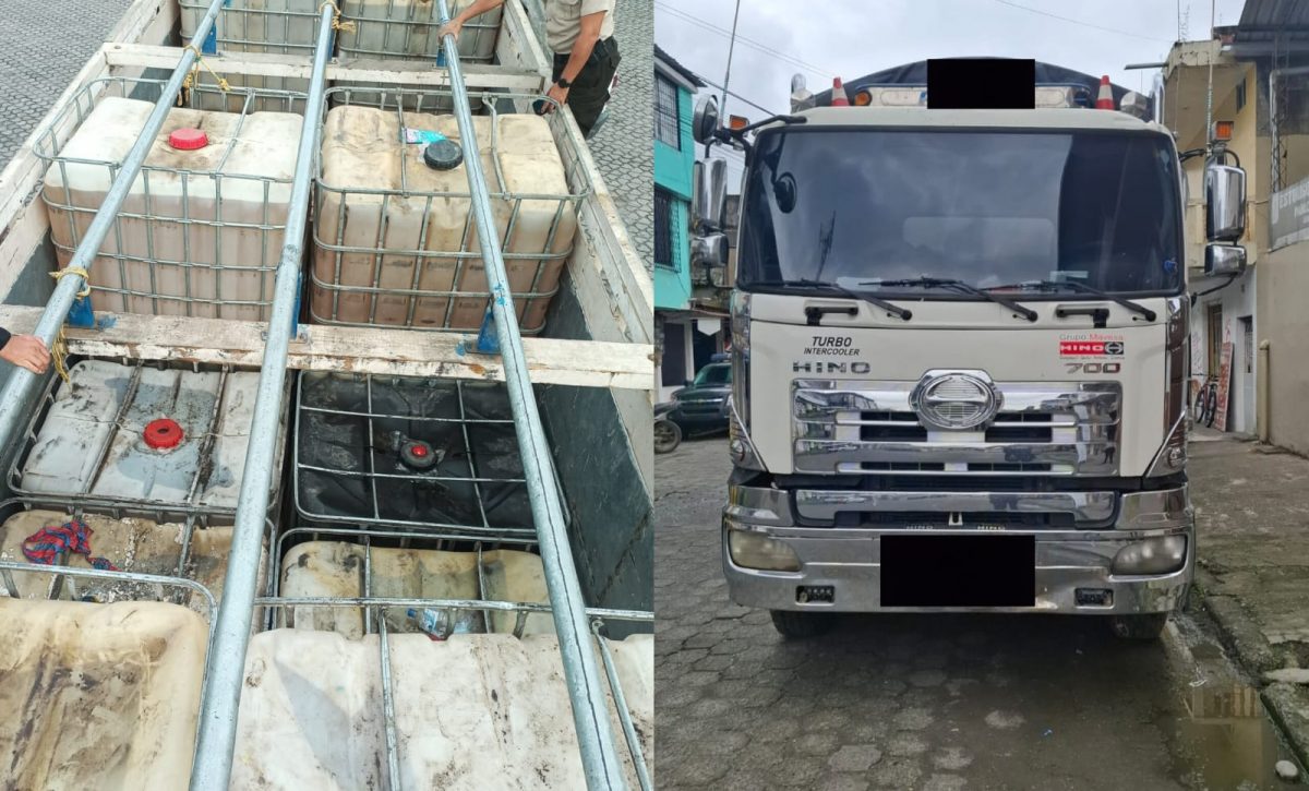 Cinco detenidos por contrabando de combustible en La Concordia, de Santo Domingo de los Tsáchilas
