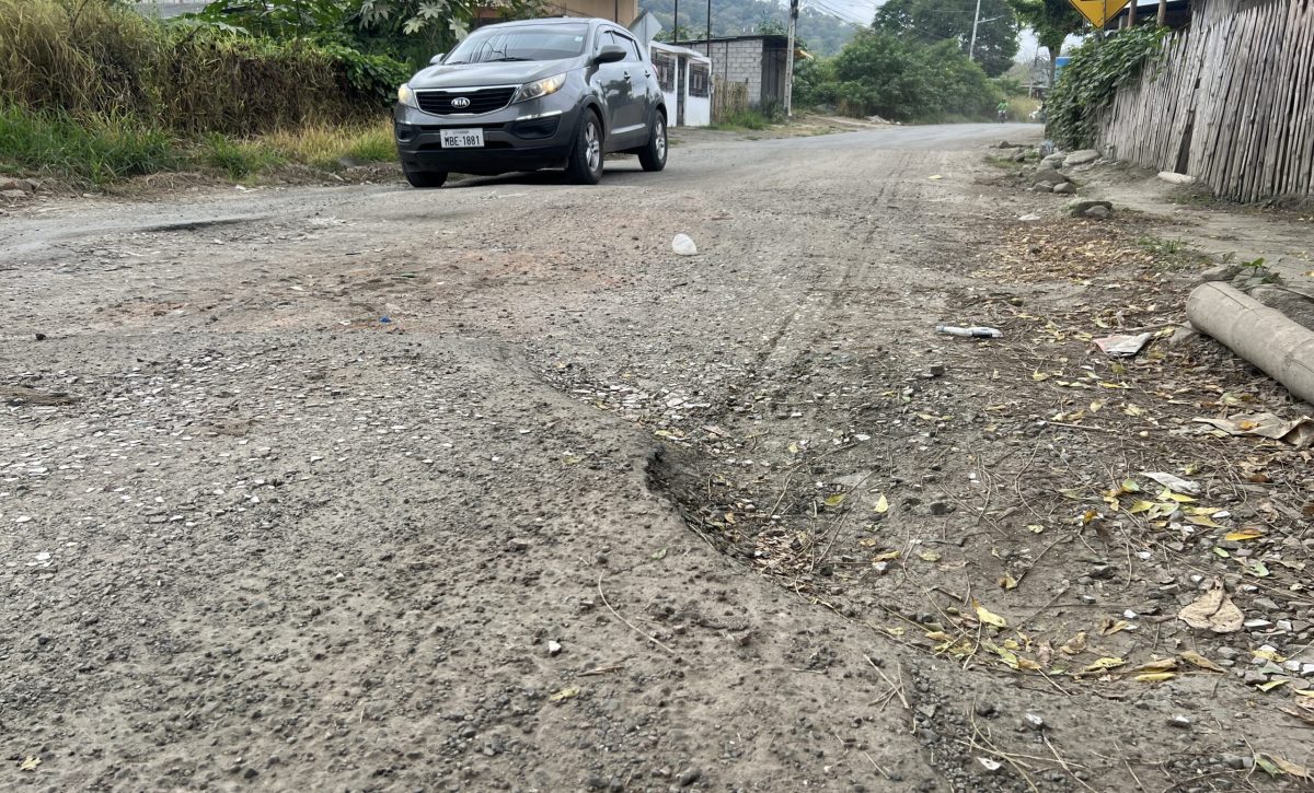 La calle Eliécer Bravo está llena de baches. Los habitantes piden mantenimiento.