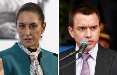 Claudia Sheinbaum desmiente plan de sicarios mexicanos para asesinar a Daniel Noboa, presidente de Ecuador