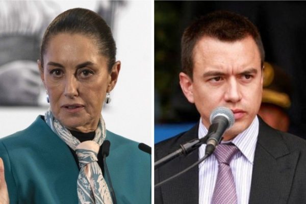 Claudia Sheinbaum desmiente plan de sicarios mexicanos para asesinar a Daniel Noboa, presidente de Ecuador