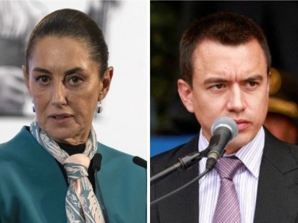 Claudia Sheinbaum desmiente plan de sicarios mexicanos para asesinar a Daniel Noboa, presidente de Ecuador