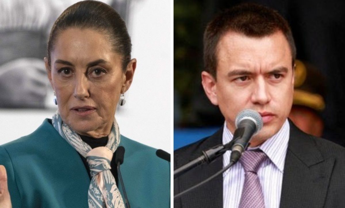 Claudia Sheinbaum desmiente plan de sicarios mexicanos para asesinar a Daniel Noboa, presidente de Ecuador