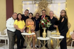 Miembros de la asociación que estuvieron en la celebración por el aniversario.