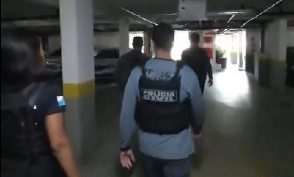 Una captura del video que difundió la Policía  Civil, sobre el operativo.