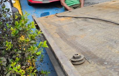 Conductor intentó evitar retención de su vehículo en Santo Domingo