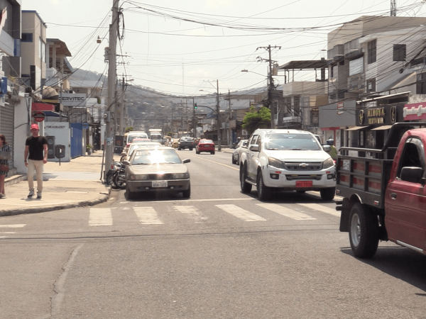 Congestión vehicular en Portoviejo por inicio del año lectivo